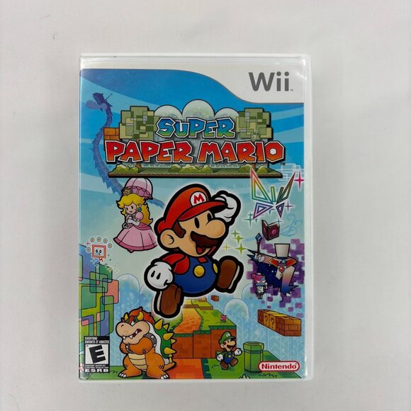 Wii Super Paper Mario Video Game - Picture 1 of 4